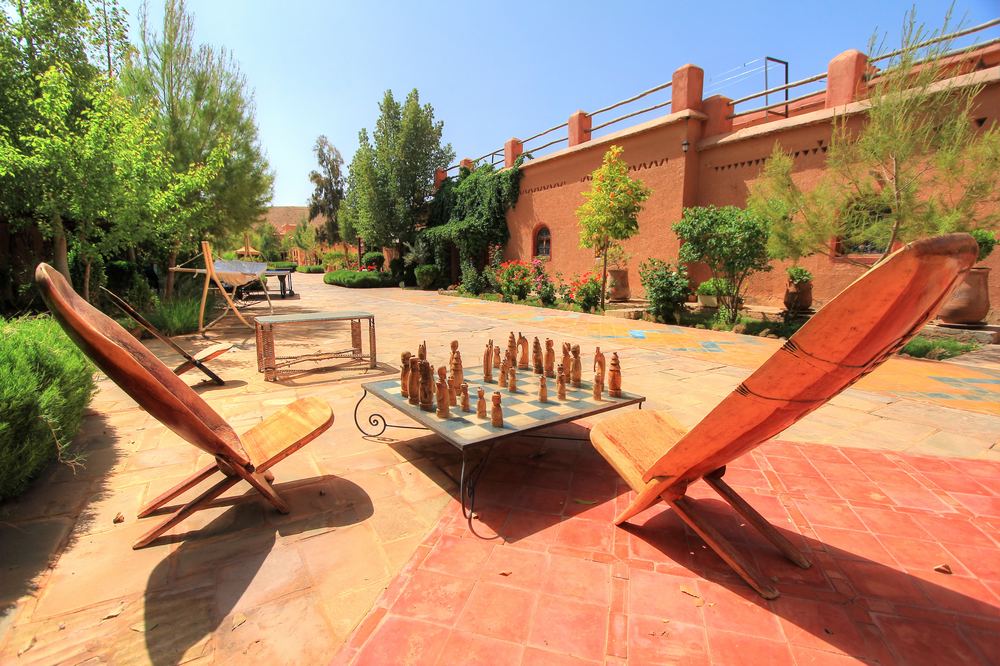 Échecs au jardin